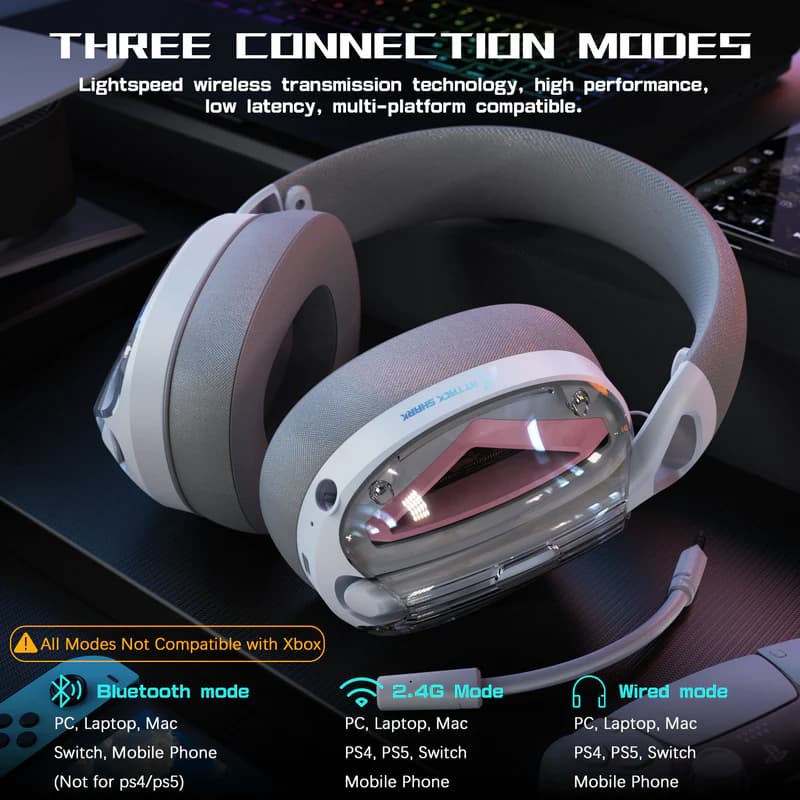 Attack Shark L60 Ultra-Light Tri-Mode White 2
