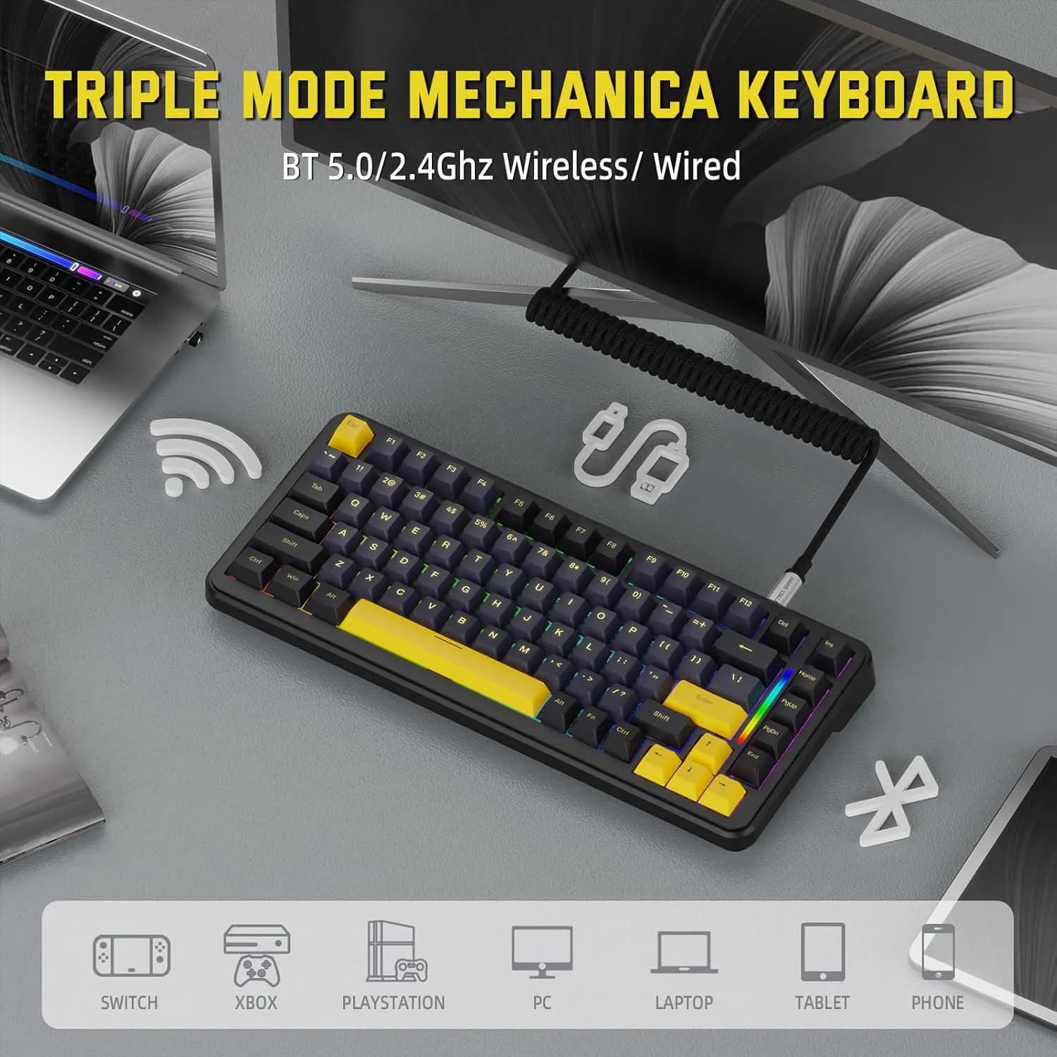 ATTACK SHARK M86 Tri-mode Star Black 4