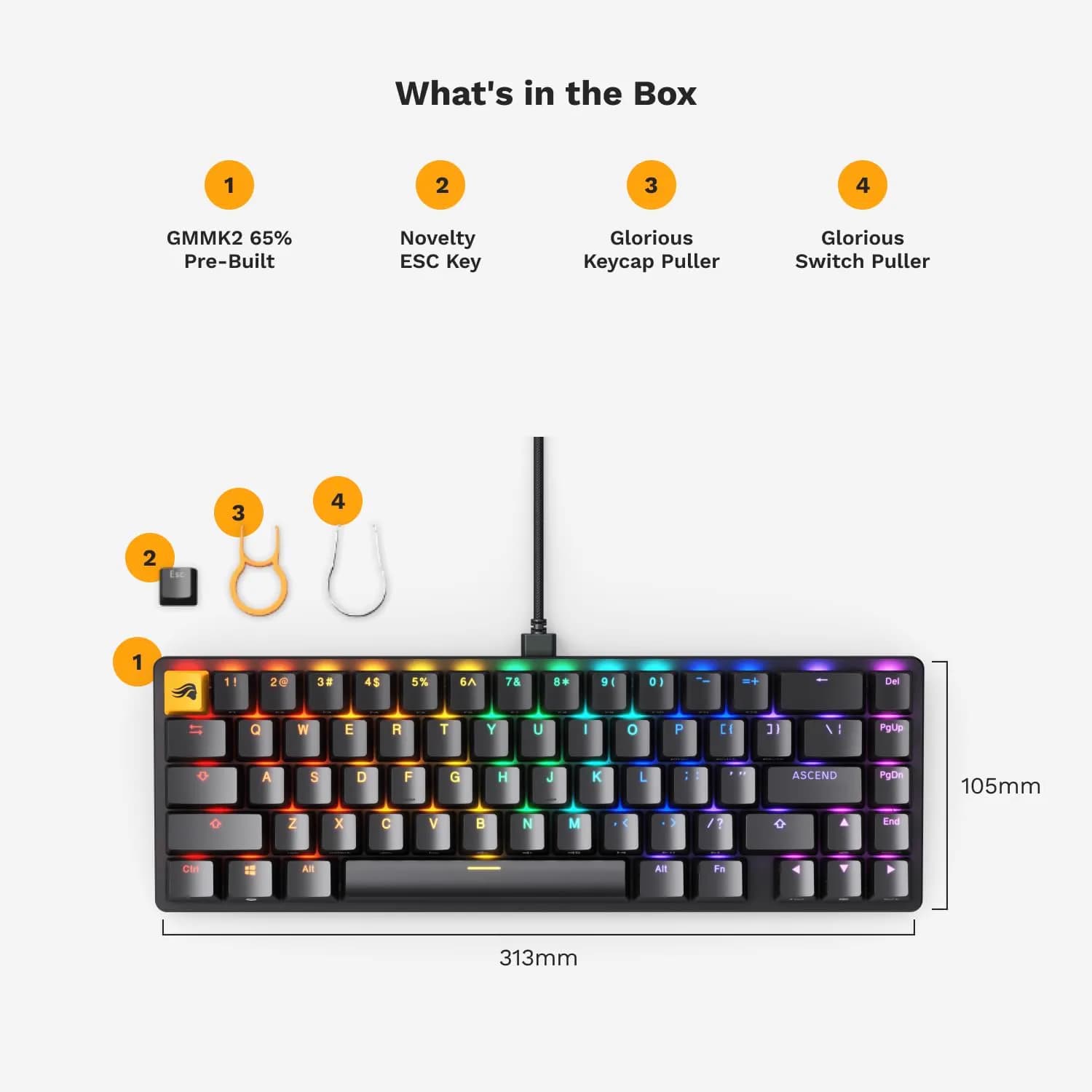 Glorious GMMK 2 Prebuilt 96% 3