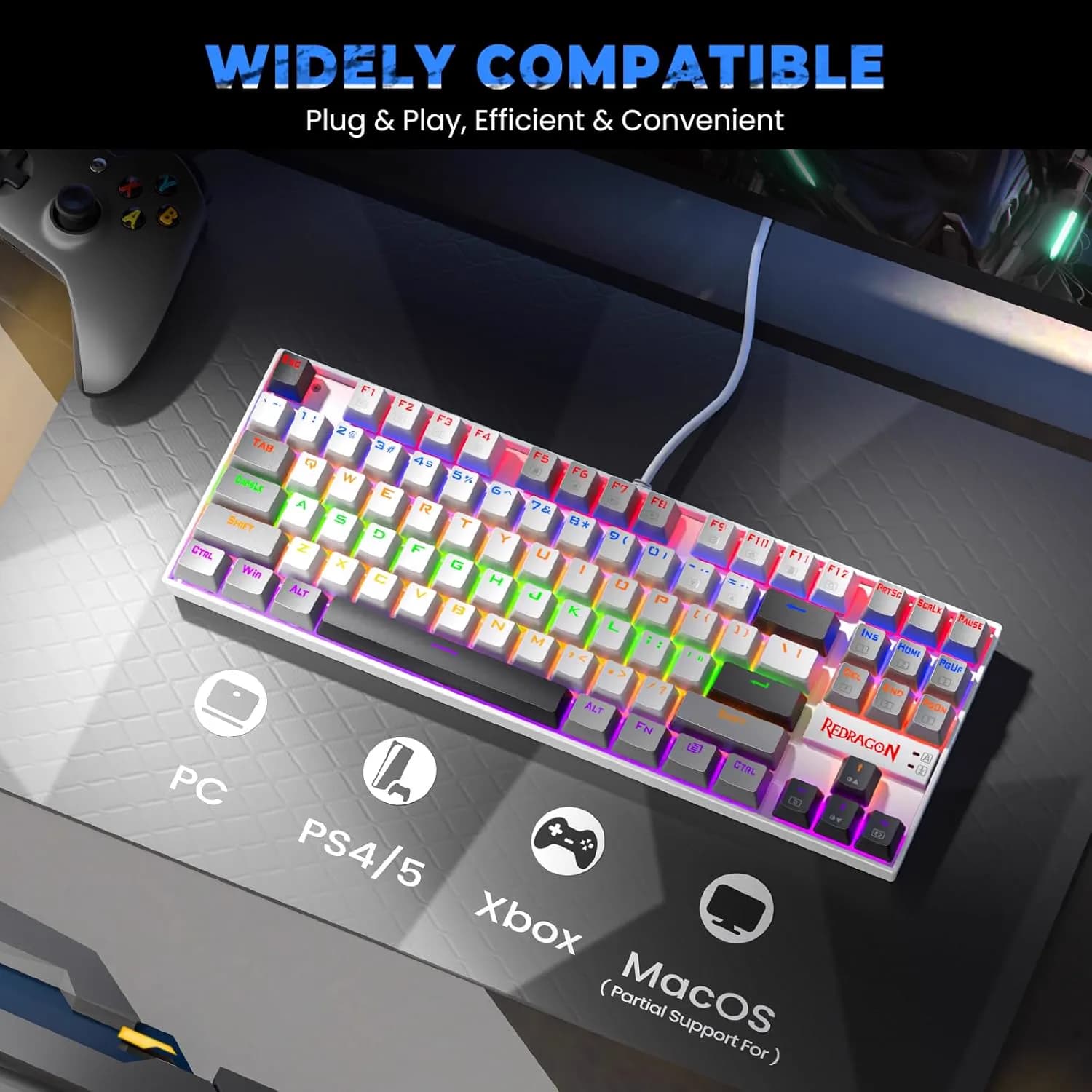 Redragon Kumara K552LGY tenkeyless 5