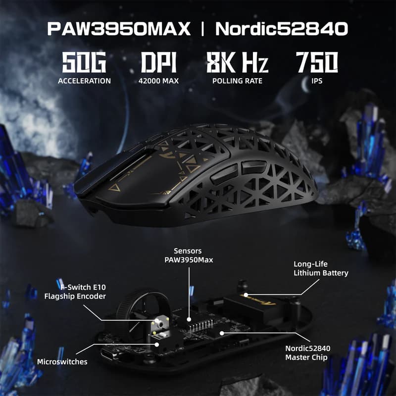 ATTACK SHARK R5 Ultra Wireless Black 2