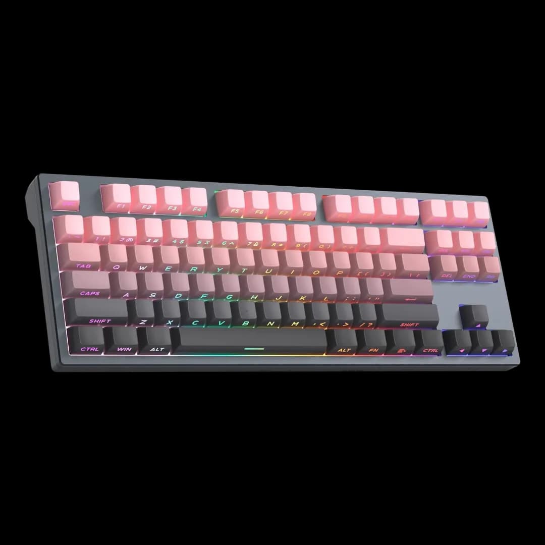 MageGee Captain87 Magnetic Black Pink Wired 1