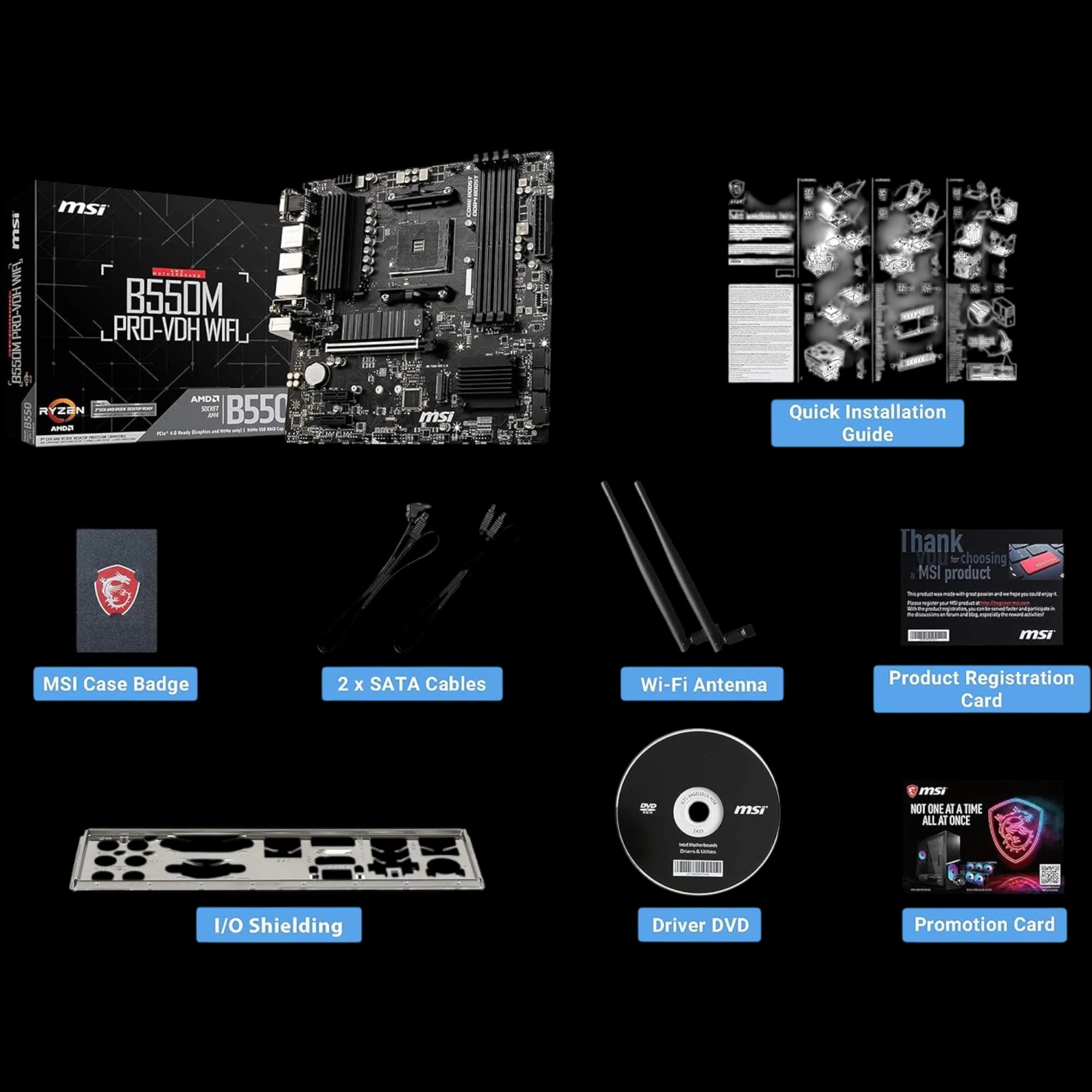 MSI B550M PRO-VDH WiFi Pro Series 3