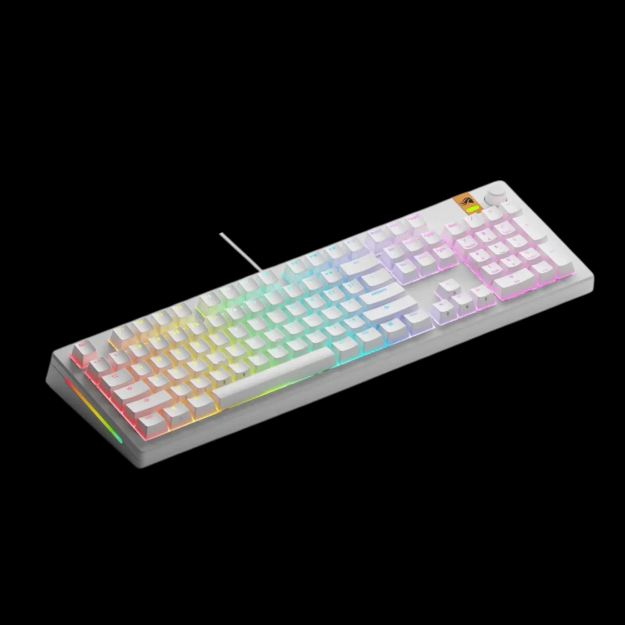 Glorious GMMK 3 HE 100% Prebuilt White Wired 2