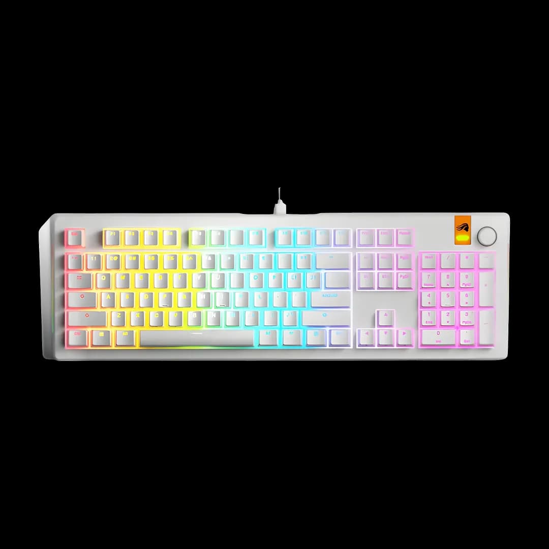 Glorious GMMK 3 HE 100% Prebuilt White Wired 1