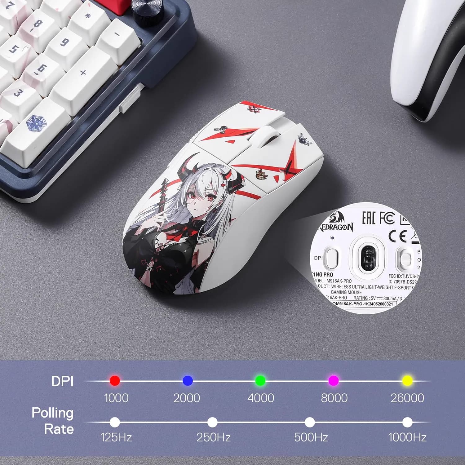 Redragon M916AK PRO Wireless 1k 3