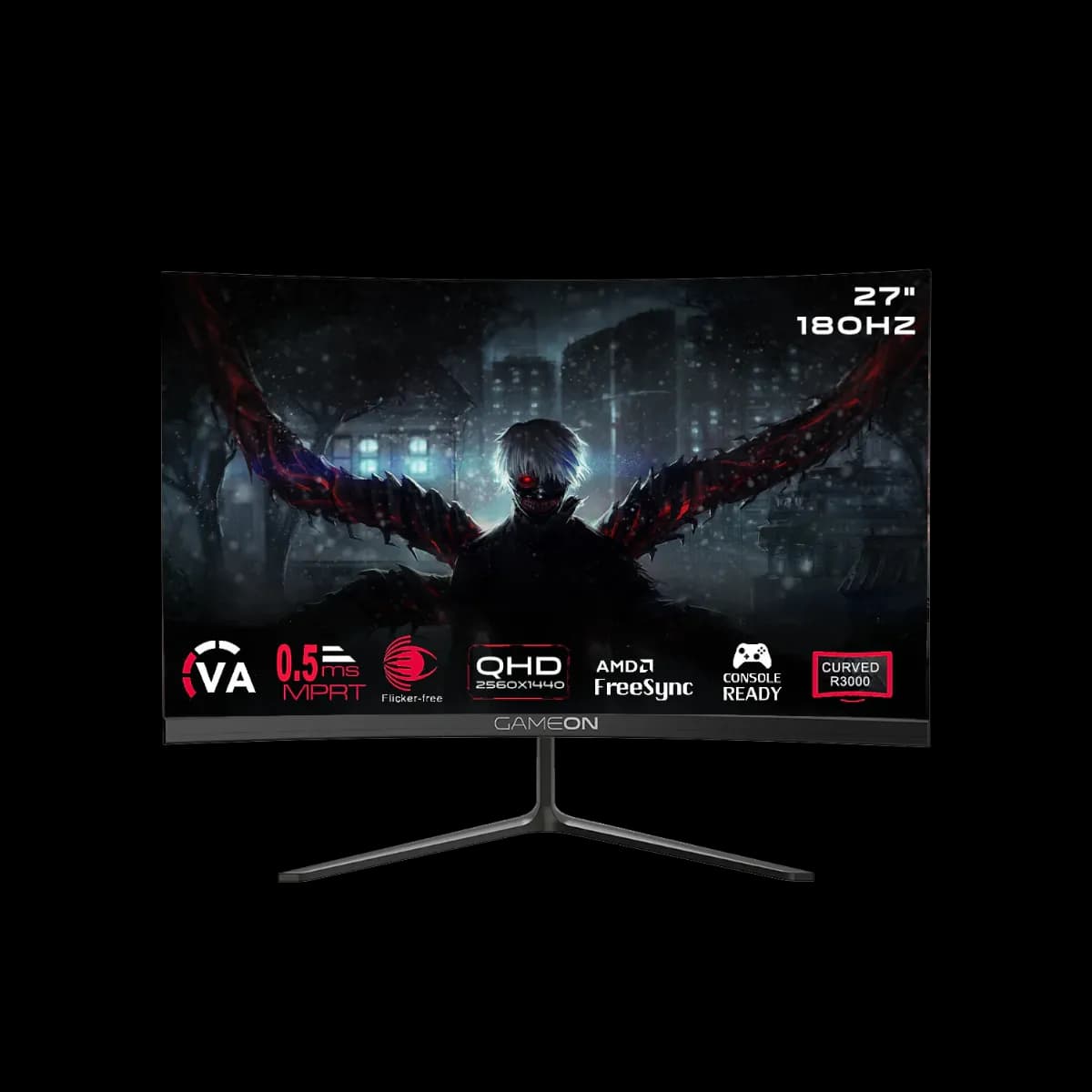 GAMEON GOC27Q180VA 27" Curved QHD 1